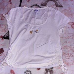 white hurley t-shirt